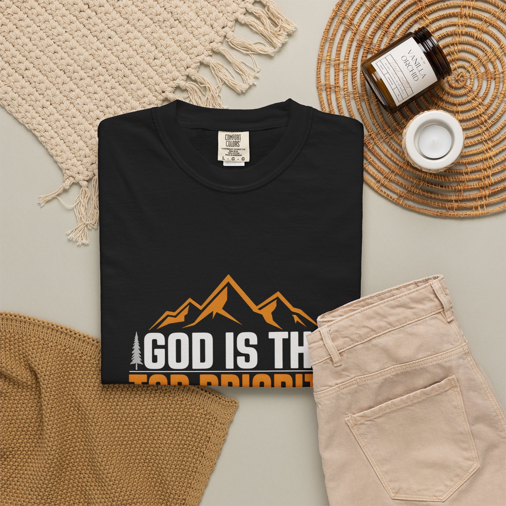 Faith-Based T-Shirt — “God Is the Top Priority in Whatever We Do”