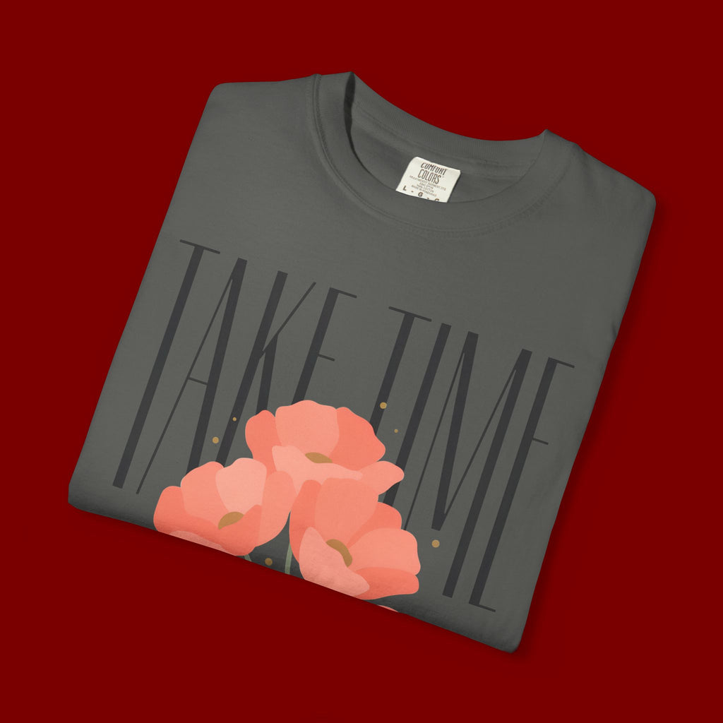 T-Shirt — "Take Time to Pray" Floral Christian Tee