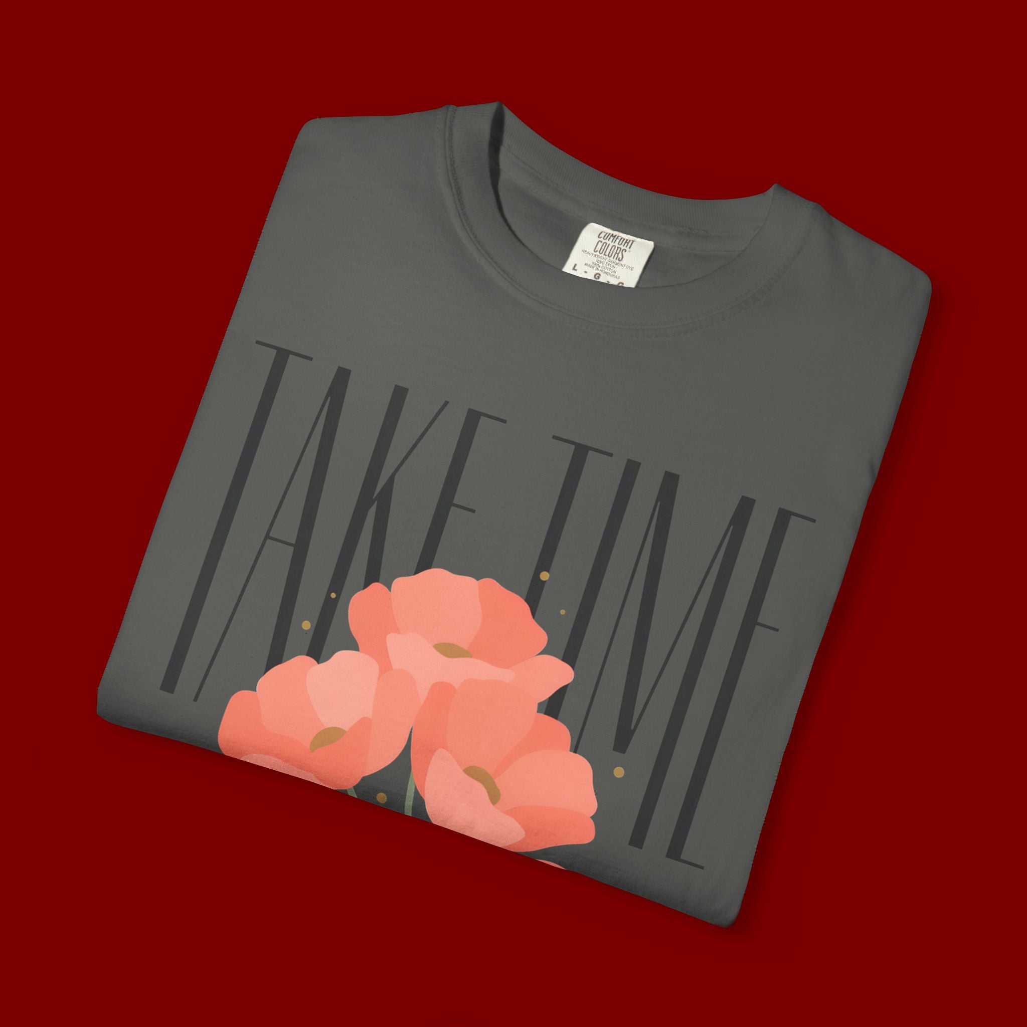 T-Shirt — "Take Time to Pray" Floral Christian Tee
