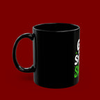 Inspirational Coffee Mug — "God Will Add Strength to Your Strength" Black Ceramic Mug