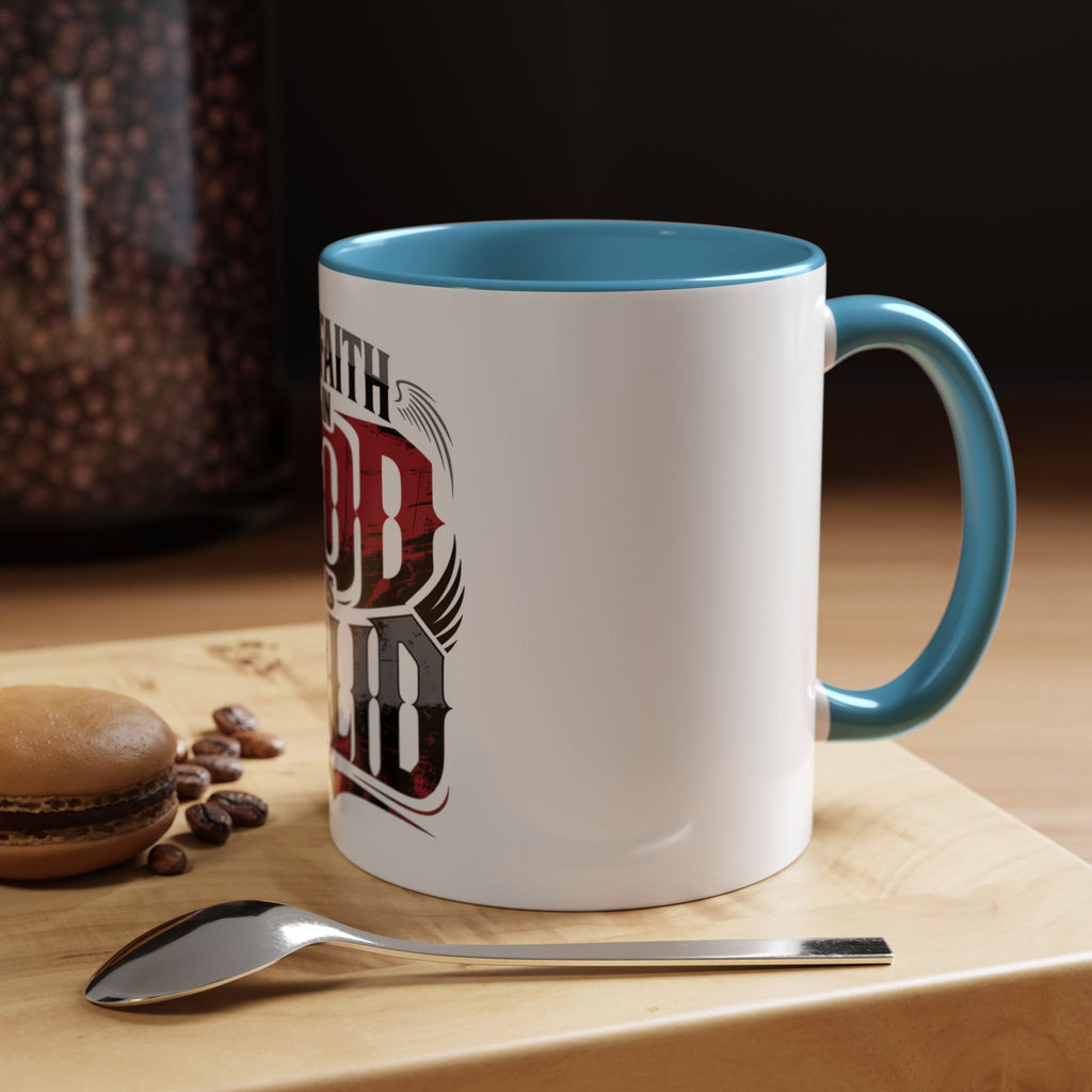 Faith Mug - "My Faith in God is Solid" Christian Coffee Cup (11/15oz)