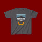 Kids Tee - "Return to God" Roadway Graphic Religious Youth Shirt
