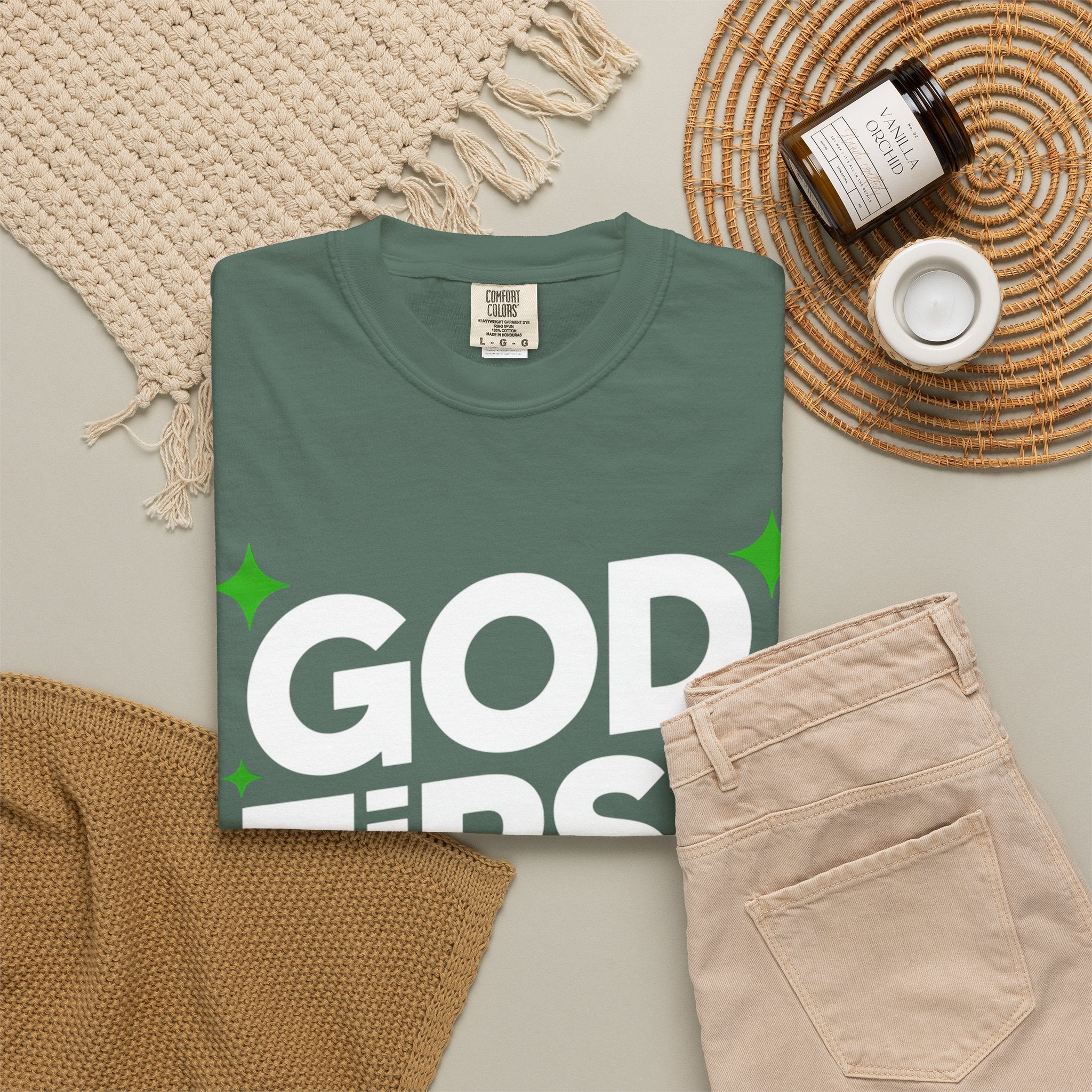 God First Bro T-Shirt — Faith Graphic Tee for Guys