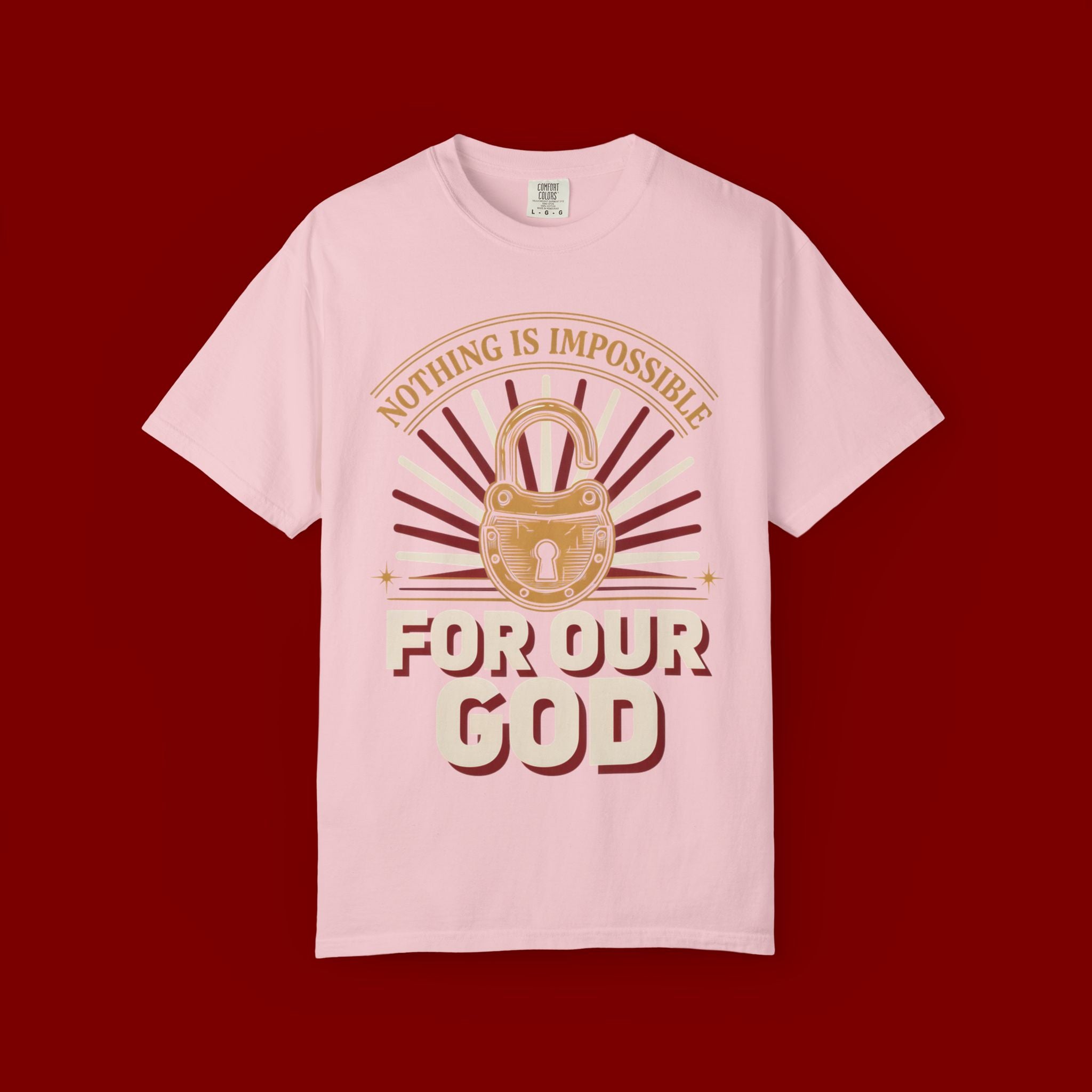 Nothing Is Impossible For Our God T-Shirt — Christian Faith Graphic Tee