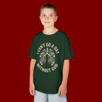 Kids T-Shirt – "I Can't Go a Day Without God" Floral Lungs Christian Tee