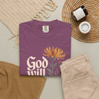 God Will Always Make a Way T-Shirt — Inspirational Floral Christian Tee