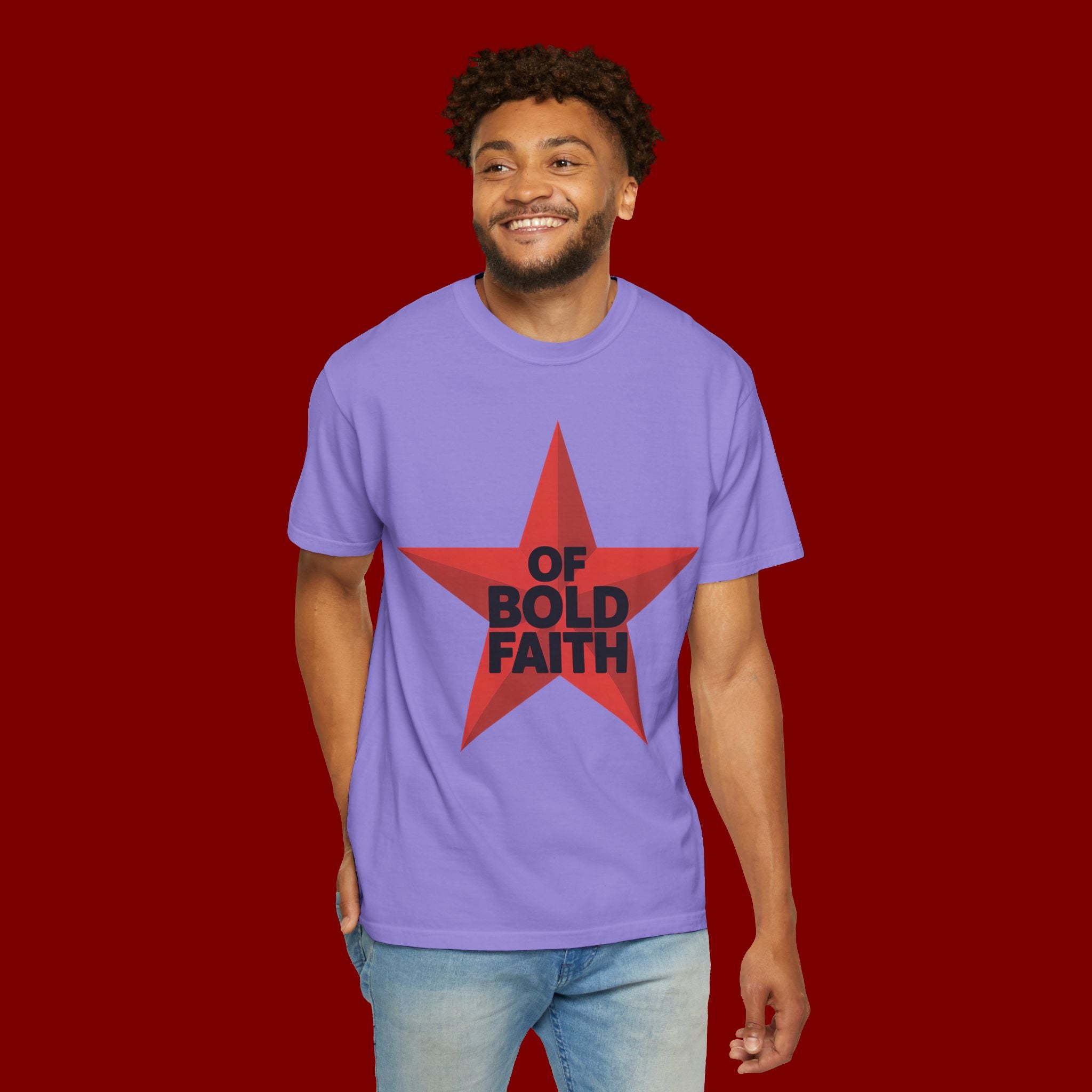 Bold Faith Star T-Shirt — "Of Bold Faith" Graphic Tee