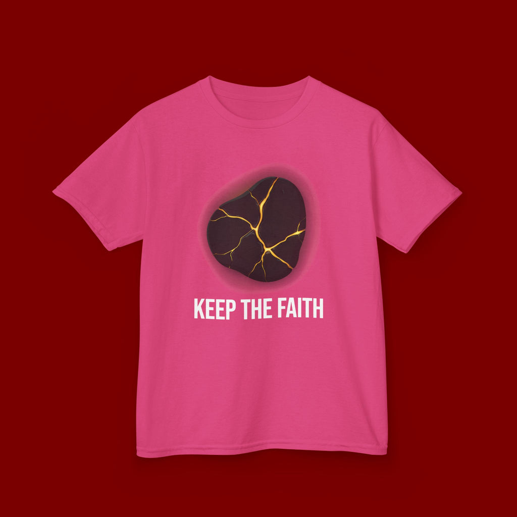 Keep The Faith Kids Tee — Kintsugi Stone Inspirational Children's T-Shirt