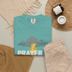 Prayer Is a Weapon T-Shirt — Christian Faith Lightning Graphic Tee