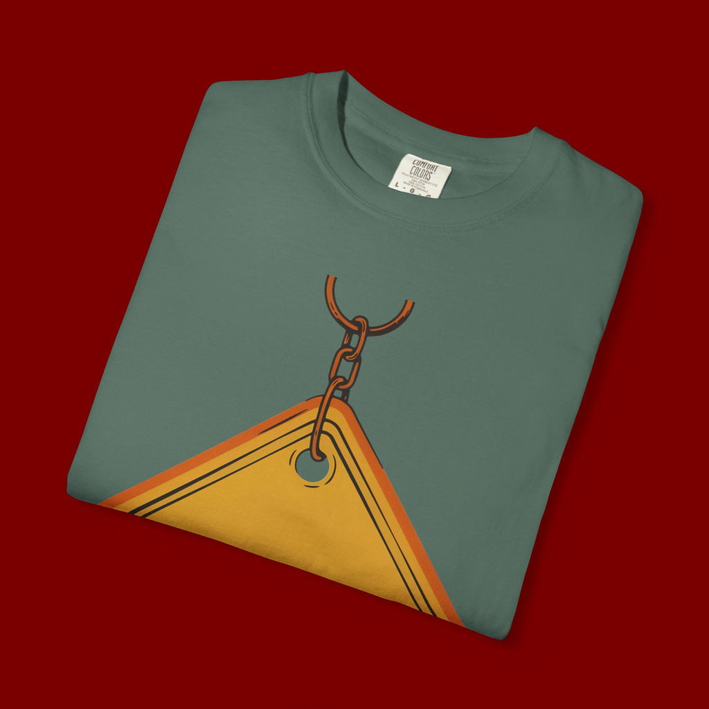 Funny Road Sign T-Shirt — "All Trash No Trailer" Graphic Tee
