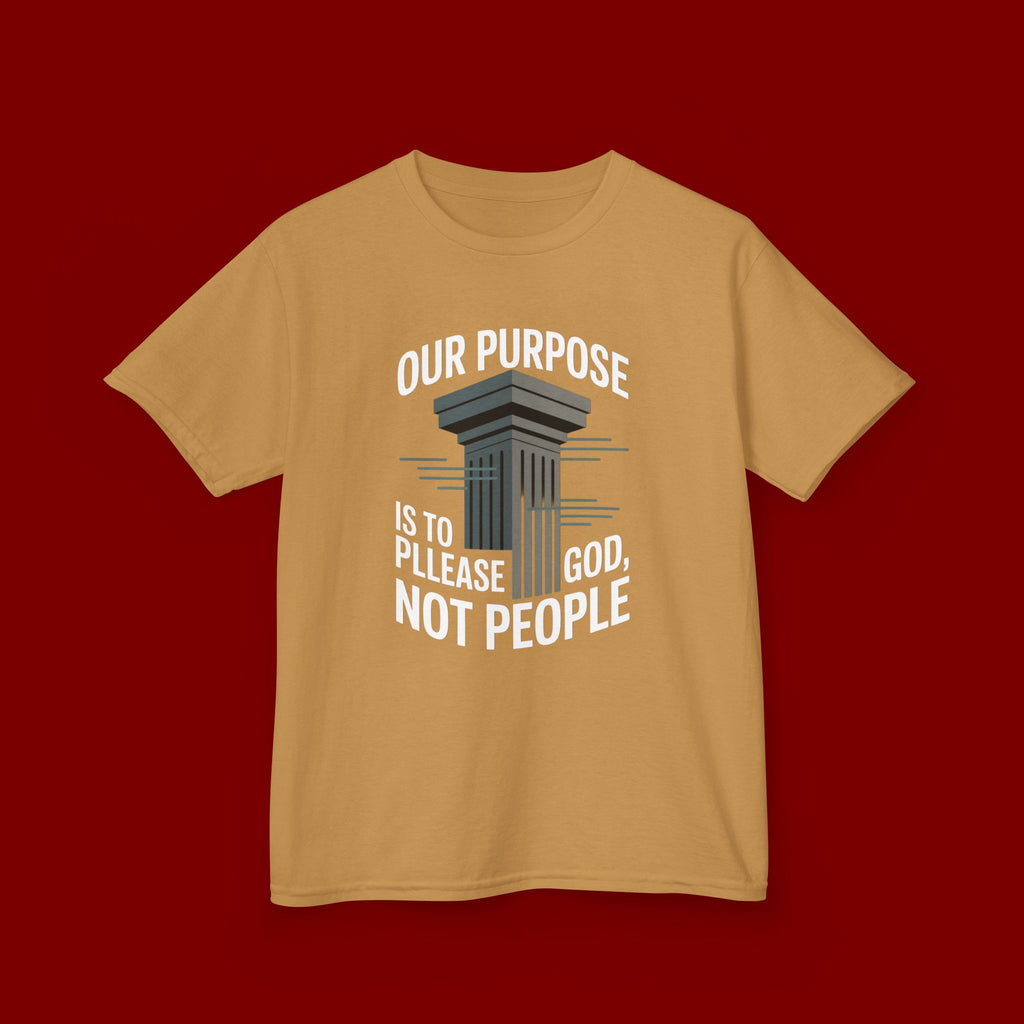 Kids T-Shirt — "Our Purpose Is To Please God, Not People" Faith Graphic Tee