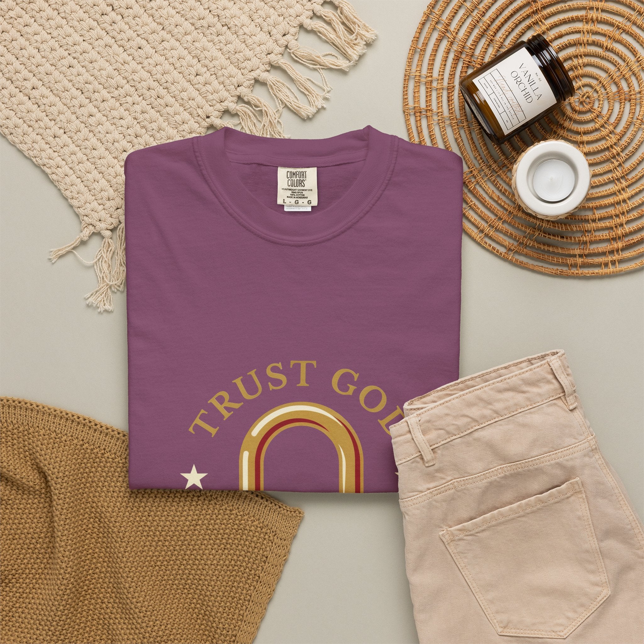 Trust God Padlock T-Shirt — "No Matter What" Christian Faith Tee