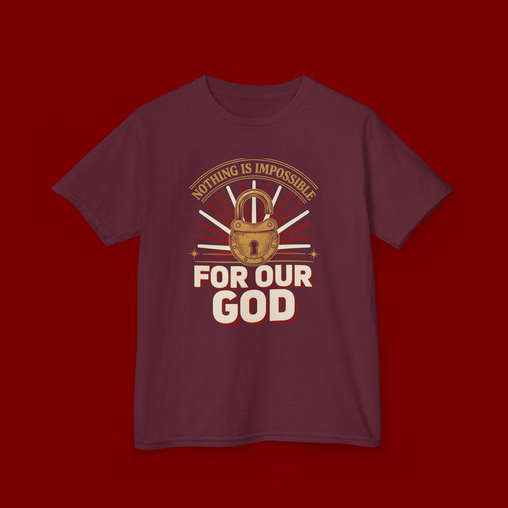 Kids 'For Our God' Christian Faith T‑Shirt — Inspirational Religious Tee