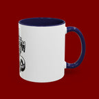 Ceramic Mug — "All Strength Comes From God" Black Accent Coffee Cup (11/15 oz)