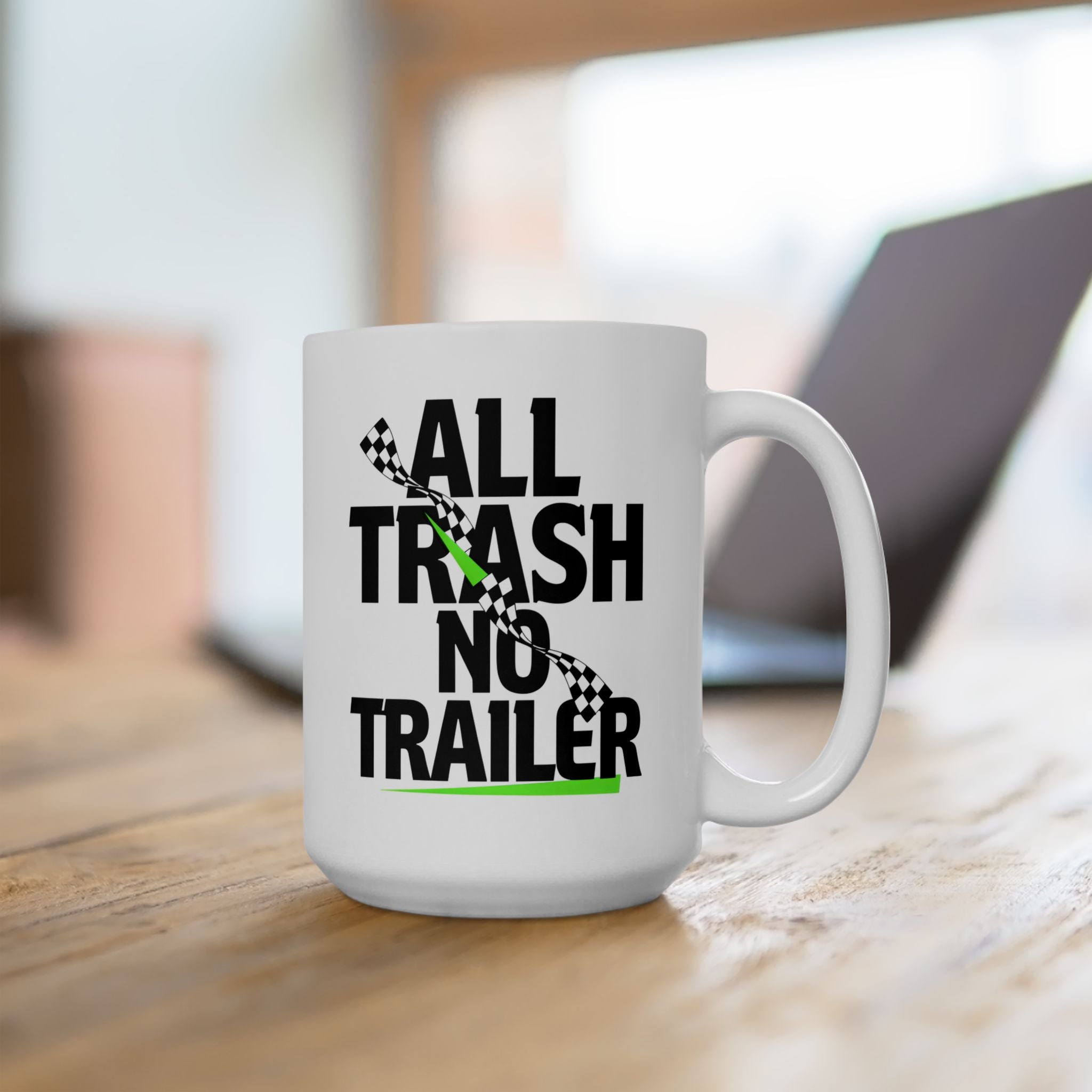 Ceramic Mug — “Tread Lightly” Racing Design Coffee Mug (11oz & 15oz)