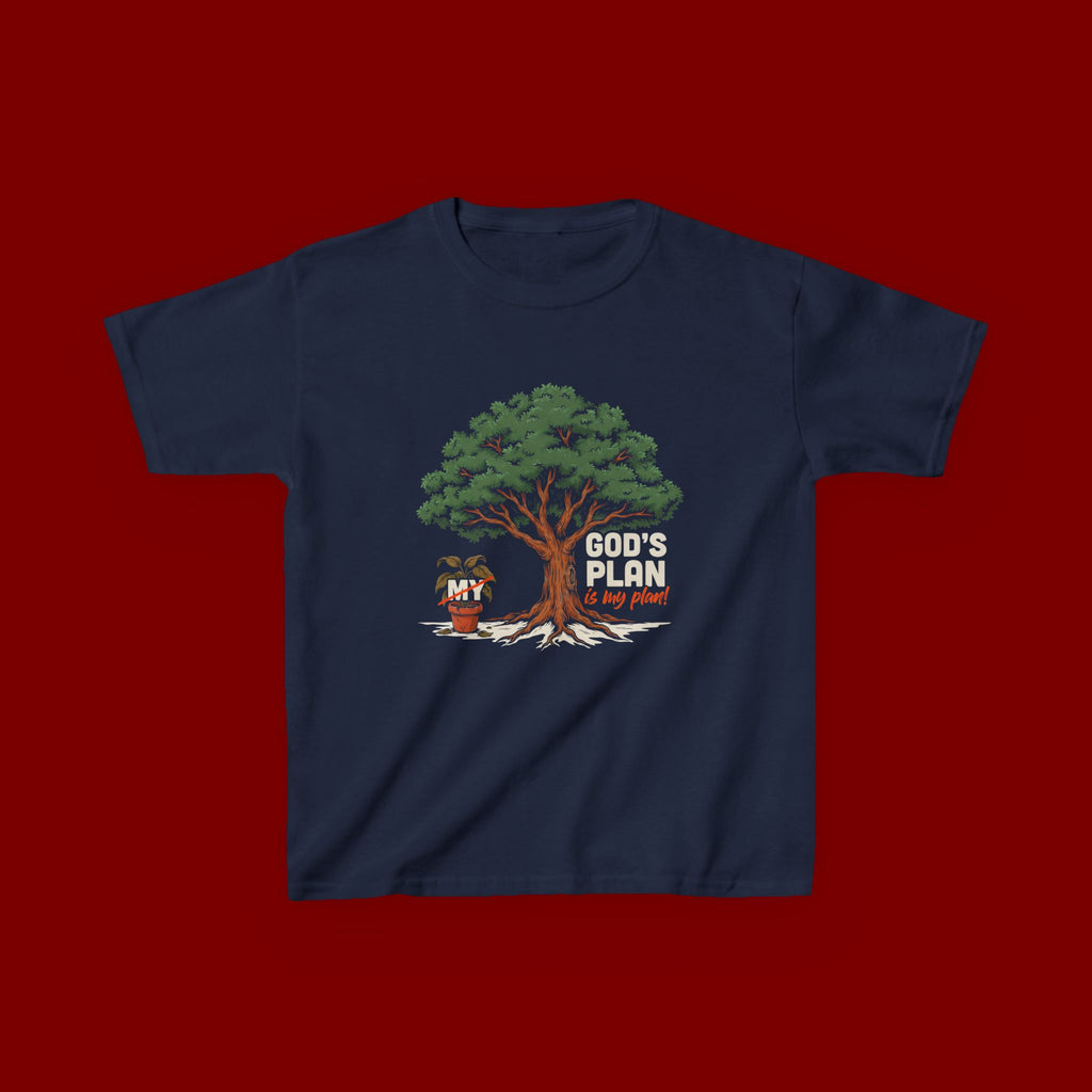Kids Tee — Cute Tree & Plant Pot Illustration (“Grow Big, Little One”)