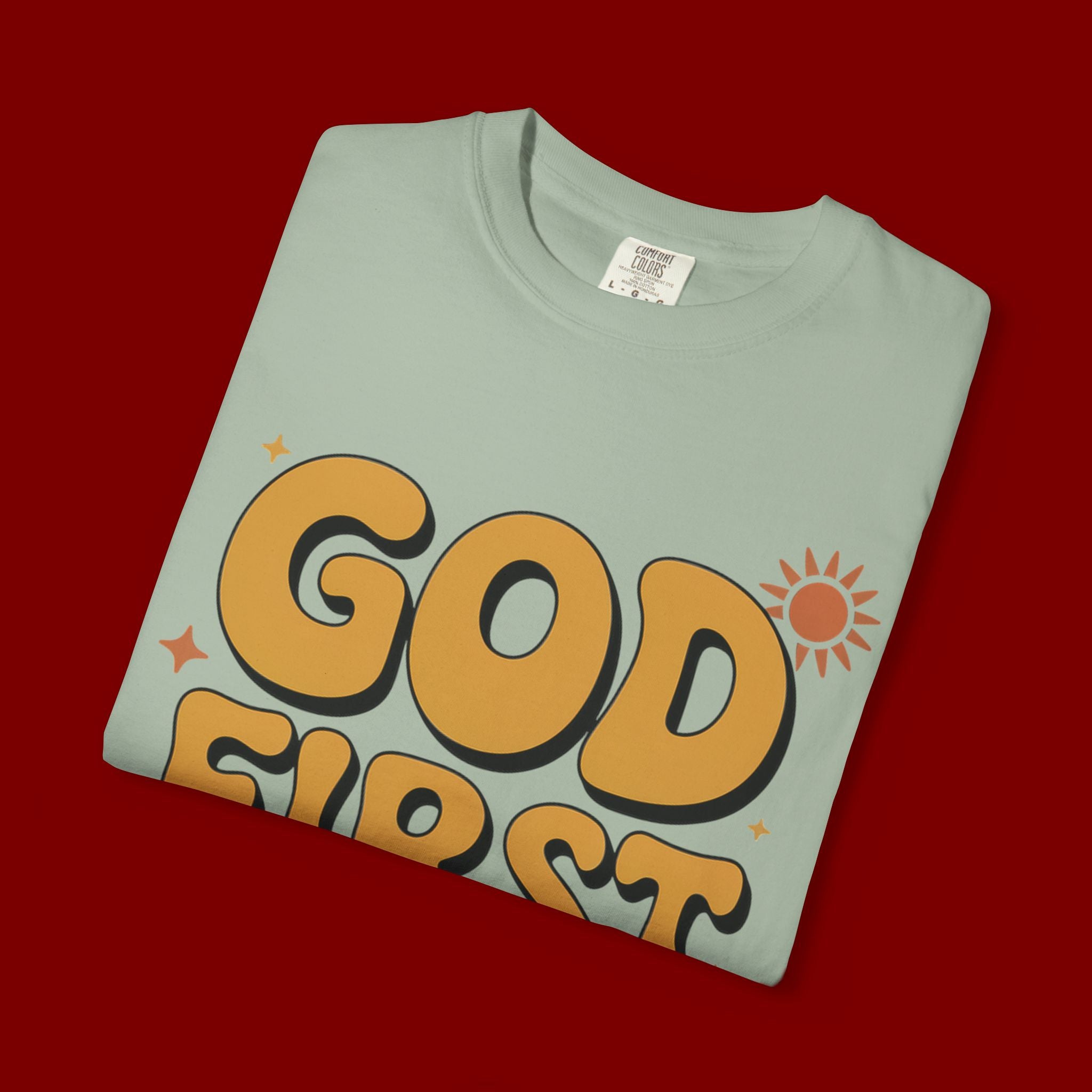 God First Bro T-Shirt — Retro Christian Faith Tee