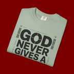 Christian Inspirational T-Shirt — "God Never Gives a Burden You Can't Bear" Motivational Tee
