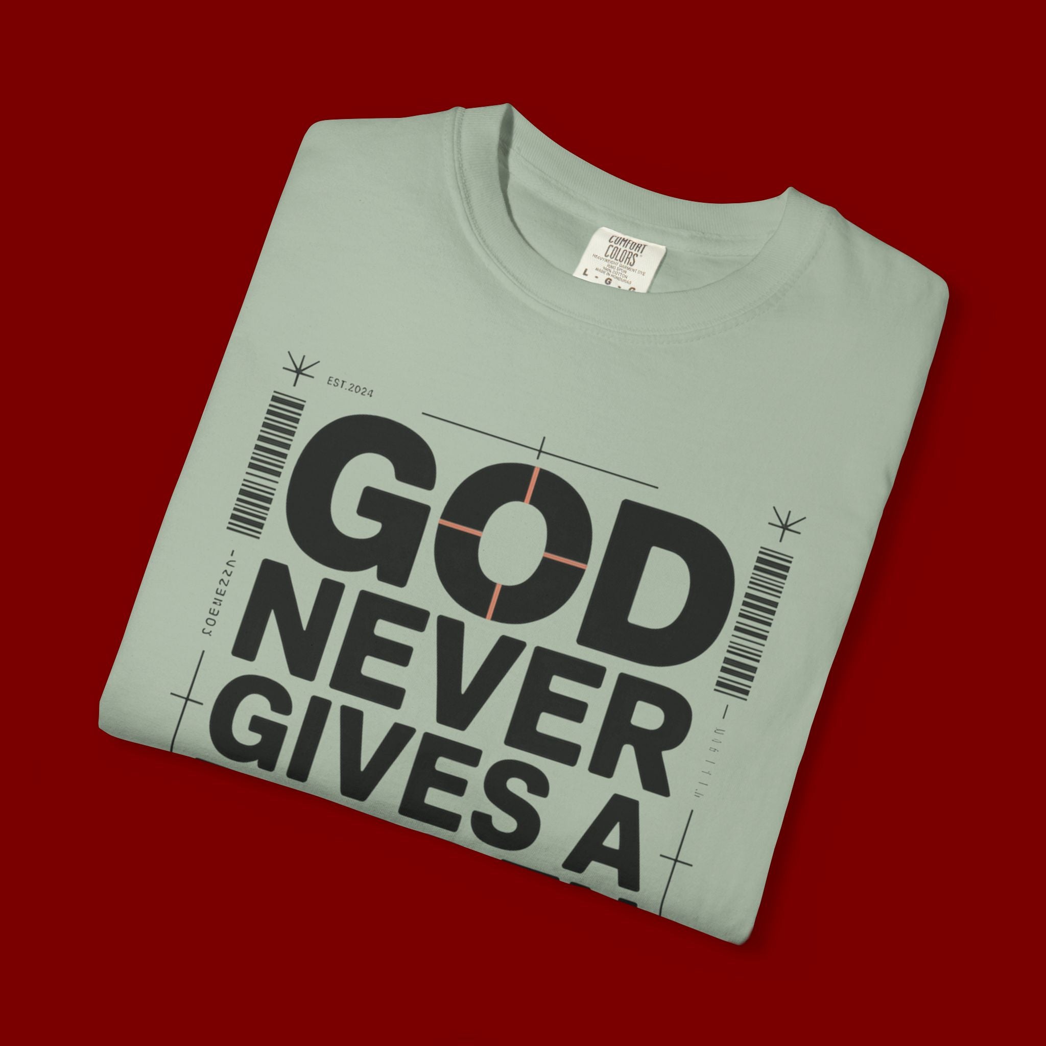 Christian Inspirational T-Shirt — "God Never Gives a Burden You Can't Bear" Motivational Tee