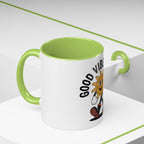 Good Vibes Only Coffee Mug - Retro Sun Cartoon Accent Mug (11/15oz)