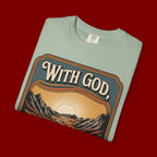 Inspirational Graphic T-Shirt — "With God, Every Hardship Brings Ease"