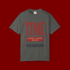 TIME Never Comes Again T-Shirt — Vintage Ticket Graphic Tee