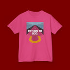Kids Tee - "Return to God" Roadway Graphic Religious Youth Shirt