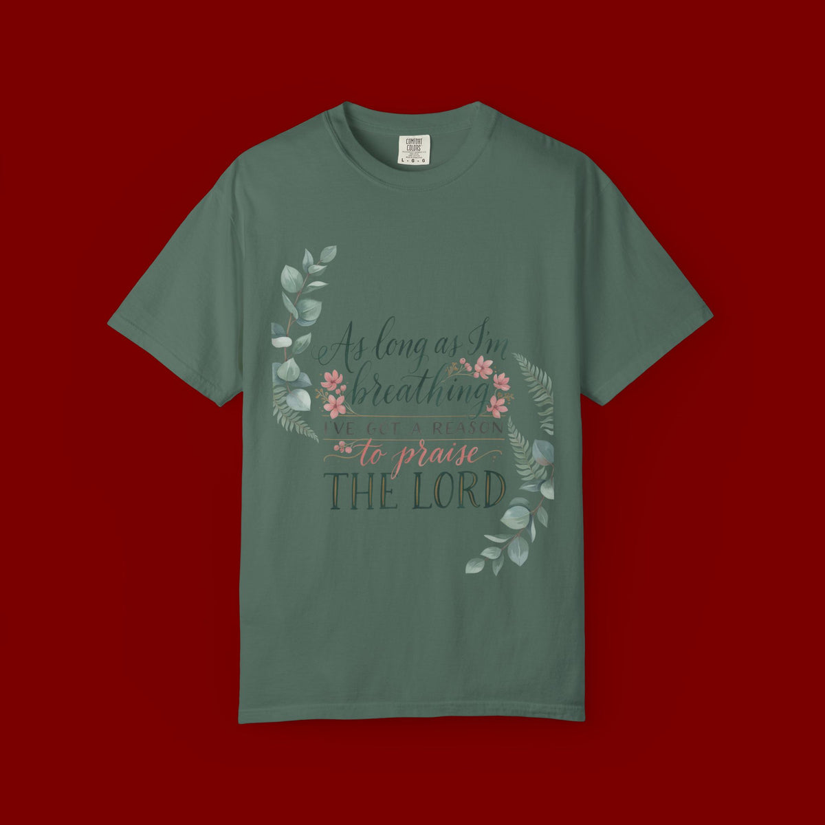 Praise the Lord Retro T-Shirt — "As Long as I’m Breathing I’ll Out Ta Reason To" Christian Vintage Tee