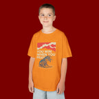 Kids Tee – “You Win When You Pray” Retro Wave Ocean Graphic