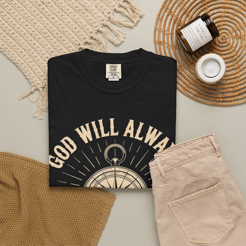 God Will Always Make A Way T-Shirt — Compass Christian Faith Graphic Tee