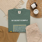 I Pray Maze T-Shirt — "My Secret Is Simple" Christian Faith Tee