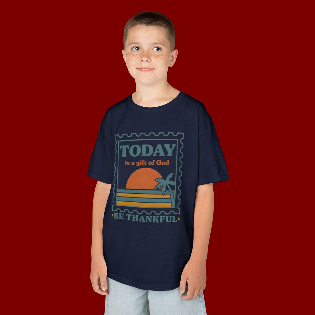 Kids 'Today Is a Gift of God - Be Thankful' Graphic Tee