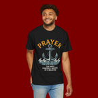 Prayer Anchor T-Shirt — "Prayer: The Most Powerful Weapon of a Believer" Christian Faith Tee