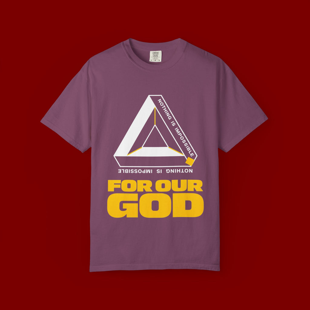 For Our God T‑Shirt — Christian Triangle Graphic Tee