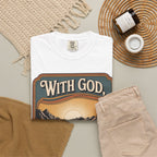 Inspirational Graphic T-Shirt — "With God, Every Hardship Brings Ease"