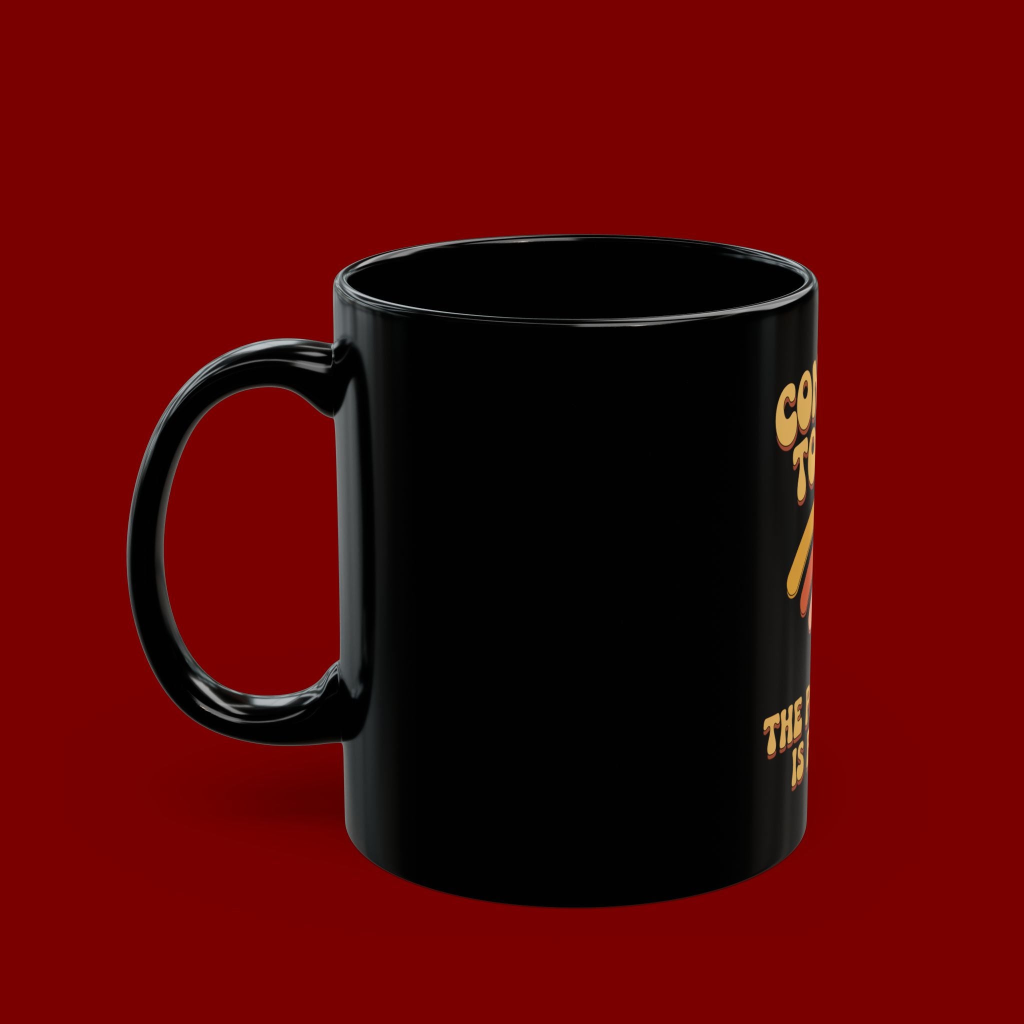 Connect to God Mug - "The Password Is Prayer" Inspirational Black Coffee Cup