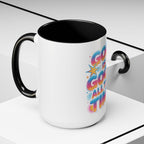 God Is Good All The Time Accent Coffee Mug — Inspirational Christian Coffee Cup (11/15oz)