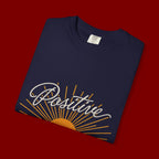 Positive Sunset T-Shirt — "Positive" Mind • Vibes • Life Motivational Tee