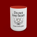 Do Not Lose Heart Accent Coffee Mug — Trust God’s Plan Inspirational Christian Mug