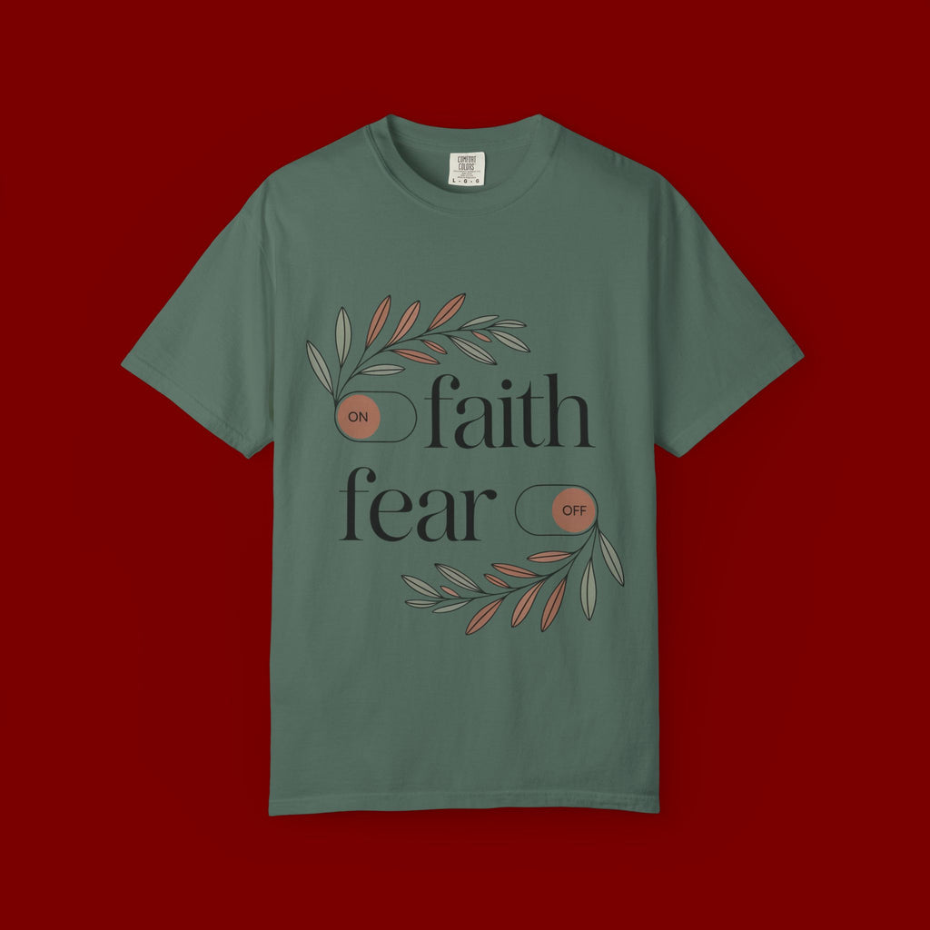 Faith Over Fear T‑Shirt — Inspirational Christian Tee with 'faith' and 'fear' Design