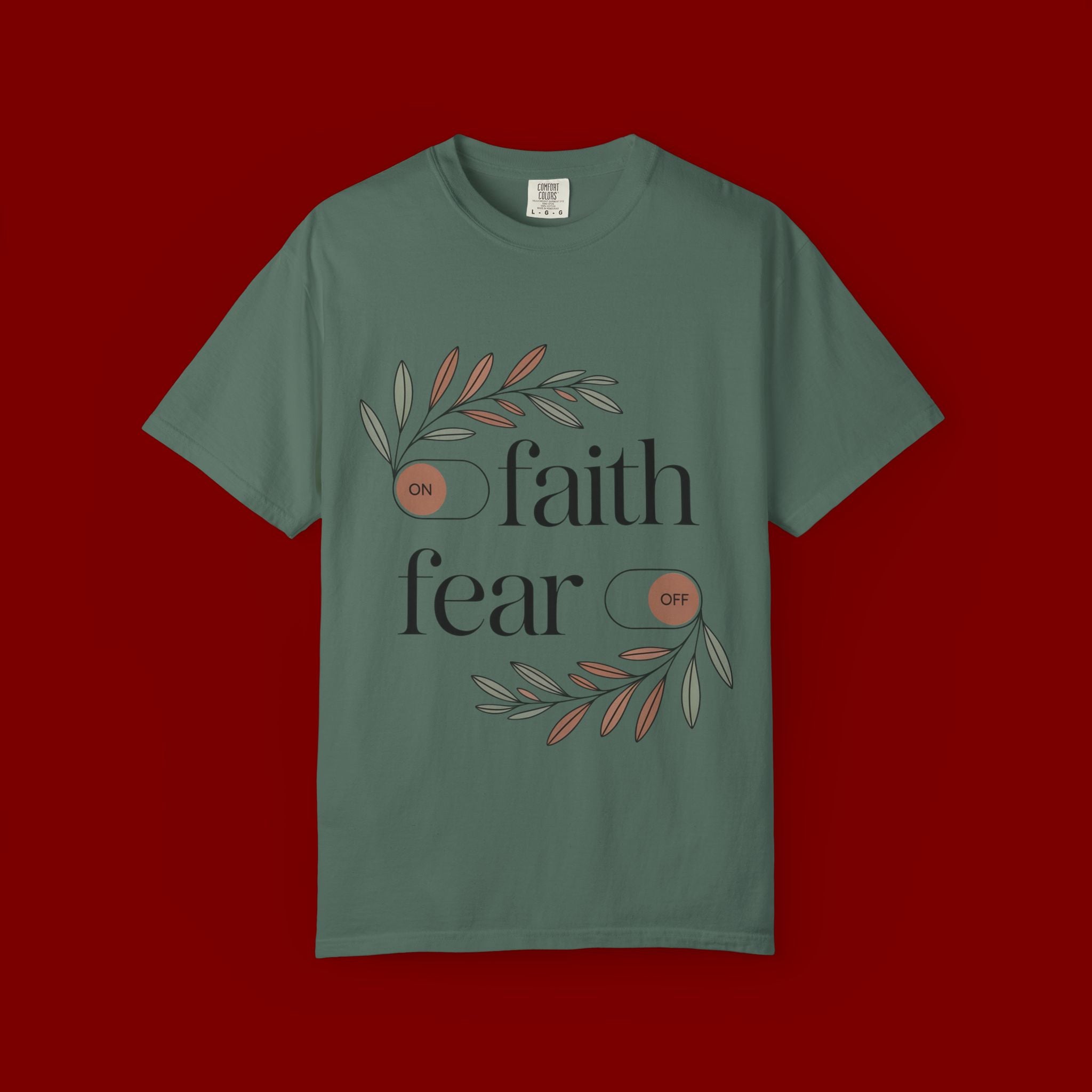 Faith Over Fear T‑Shirt — Inspirational Christian Tee with 'faith' and 'fear' Design