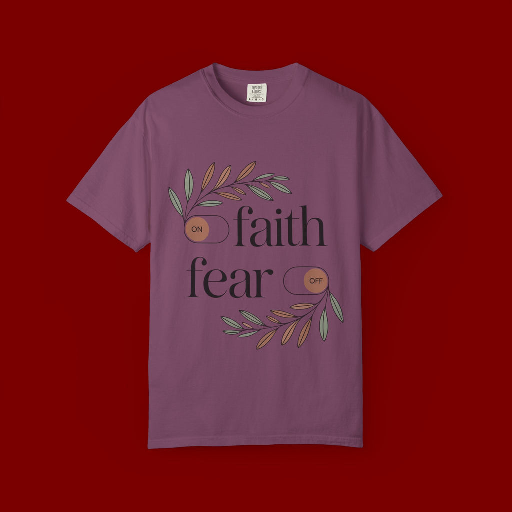 Faith Over Fear T‑Shirt — Inspirational Christian Tee with 'faith' and 'fear' Design