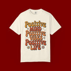 Positive Mind Positive Vibes Positive Life T-Shirt — Retro Daisy Graphic Tee