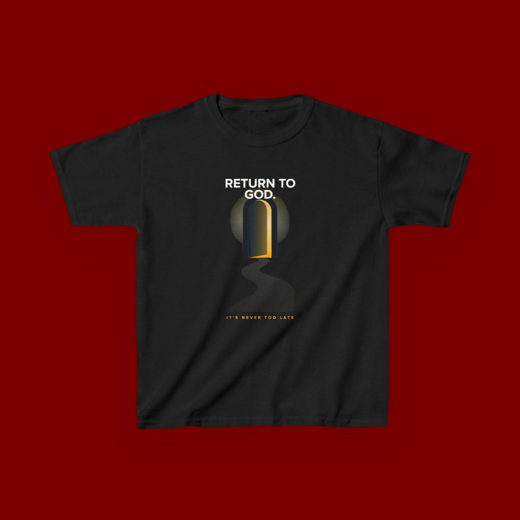 Kids T‑Shirt — "Return to God" Spiritual Graphic Tee