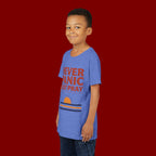 Youth Tee — "Never Panic Just Pray" Retro Sunset Kids T-Shirt