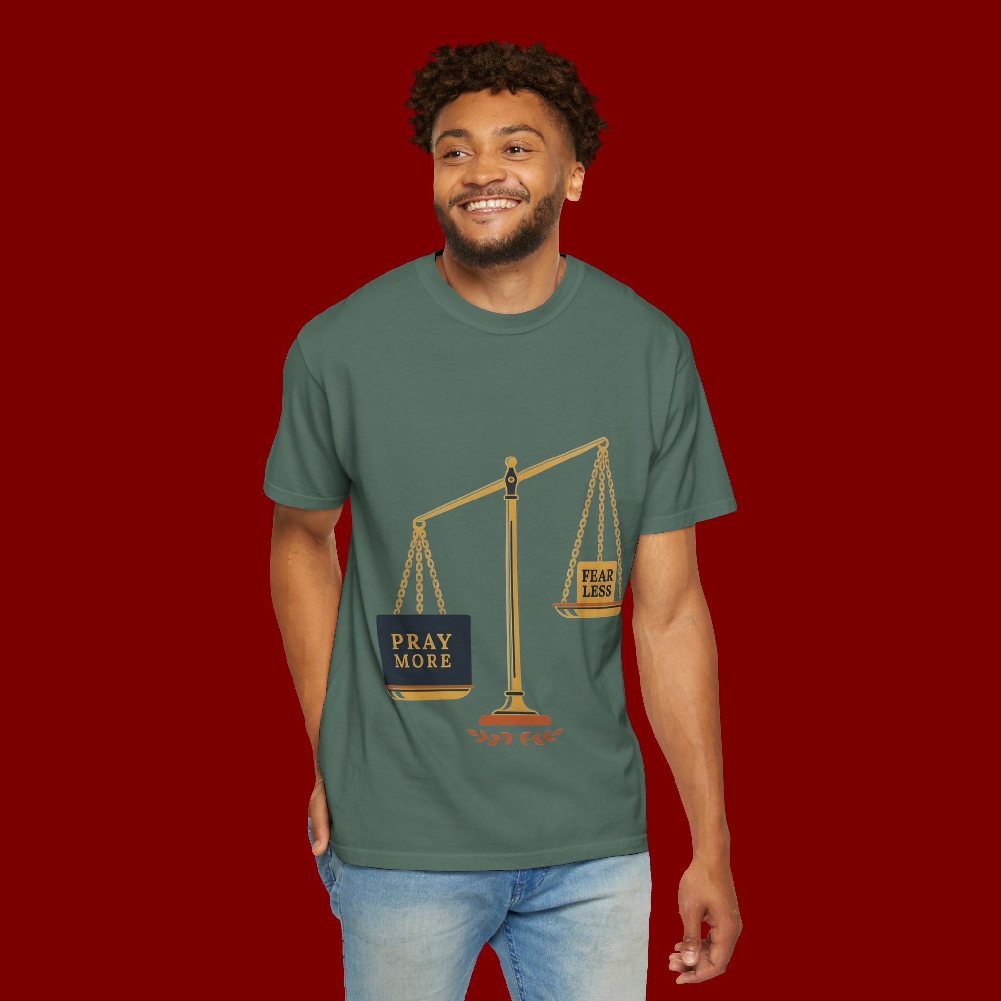 Pray More Balance Scales T-Shirt