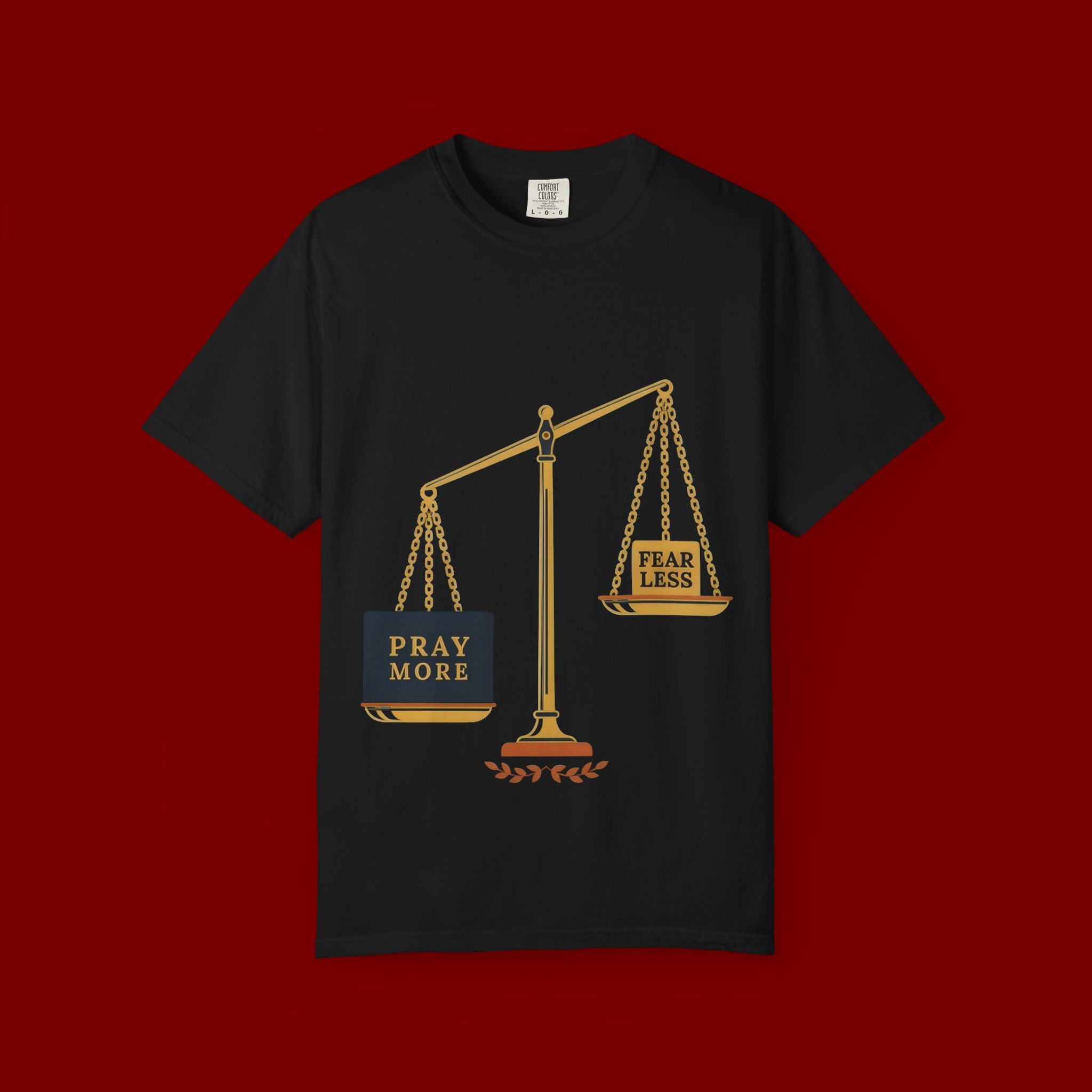 Pray More Balance Scales T-Shirt