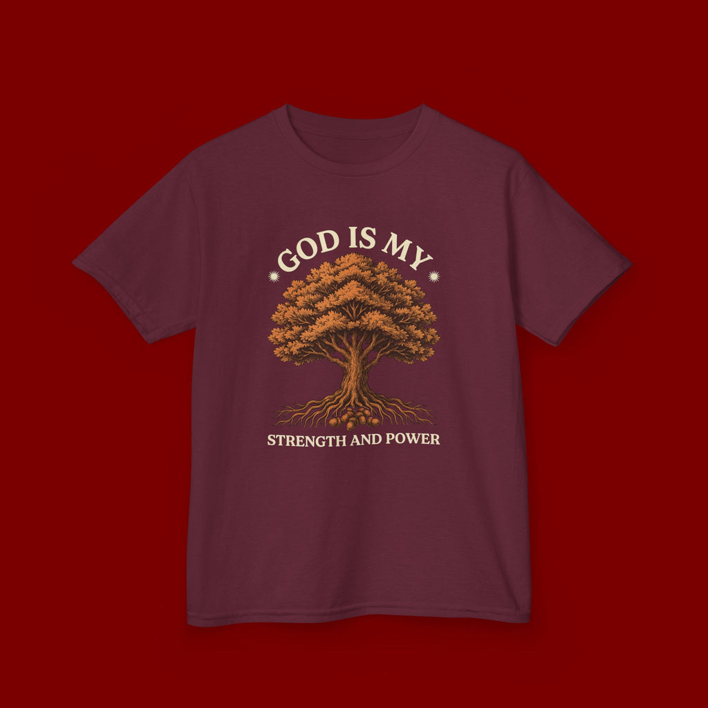 Autumn Oak Tree Kids T‑Shirt — Cozy Fall Nature Tee for Children