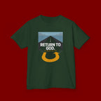 Kids Tee - "Return to God" Roadway Graphic Religious Youth Shirt
