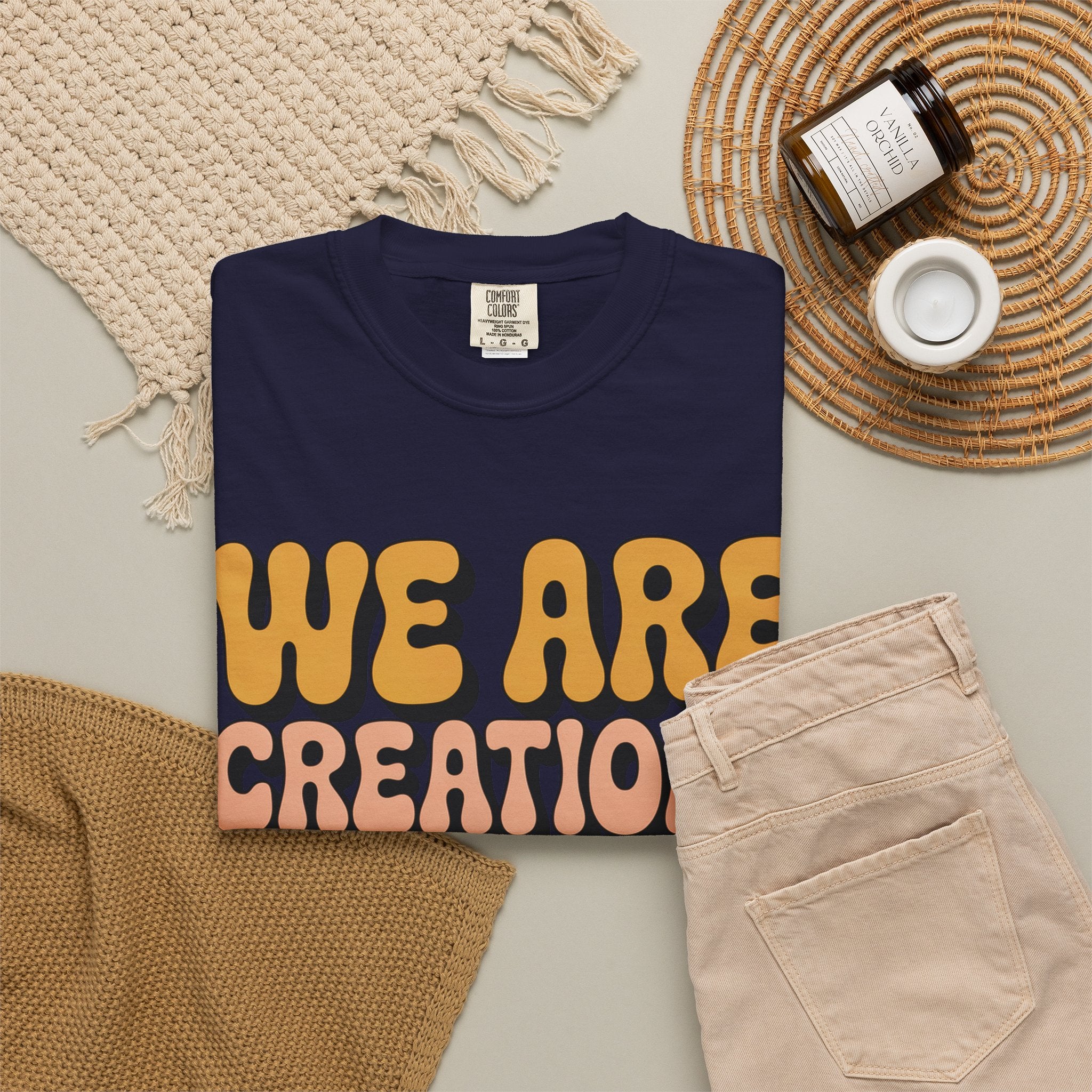 We Are Creations of God T-Shirt — Retro Faith Graphic Tee